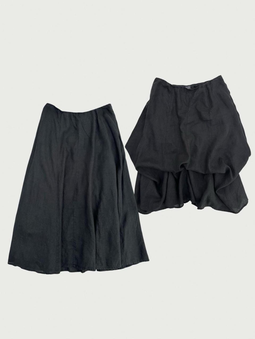 Linen Convertible Midi Skirt